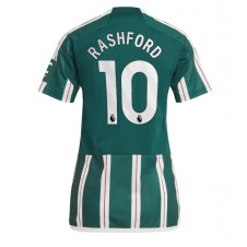 Manchester United Marcus Rashford #10 Bortatröja Dam 2023-24 Korta ärmar